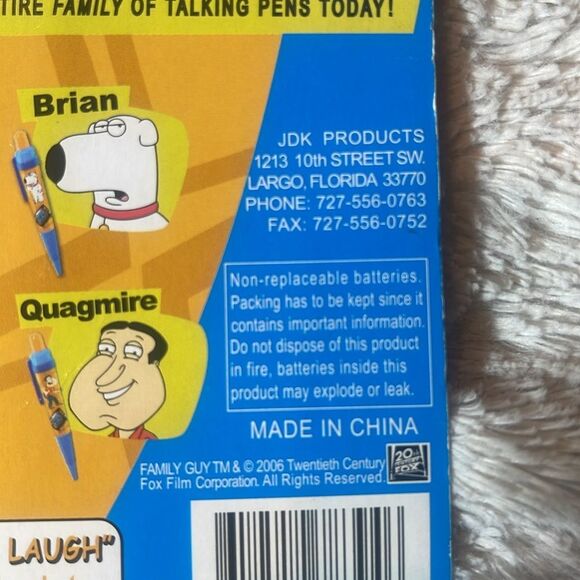 Stewie Talking Pen - Orange and Blue new 2006 - Picture 6 of 6